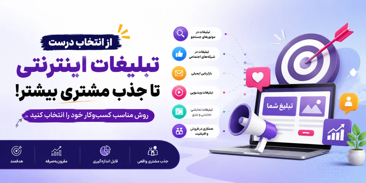 انواع تبلیغات اینترنتی؛ بهترین روش جذب مشتری