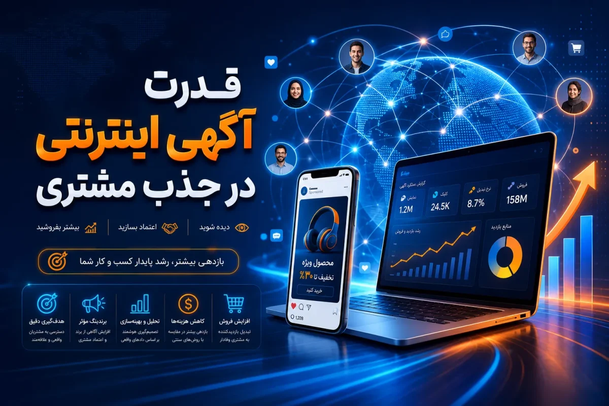 جایگاه ویژه اینترنت در تبلیغات؛ چرا آگهی اینترنتی مهمترین مسیر جذب مشتری است؟