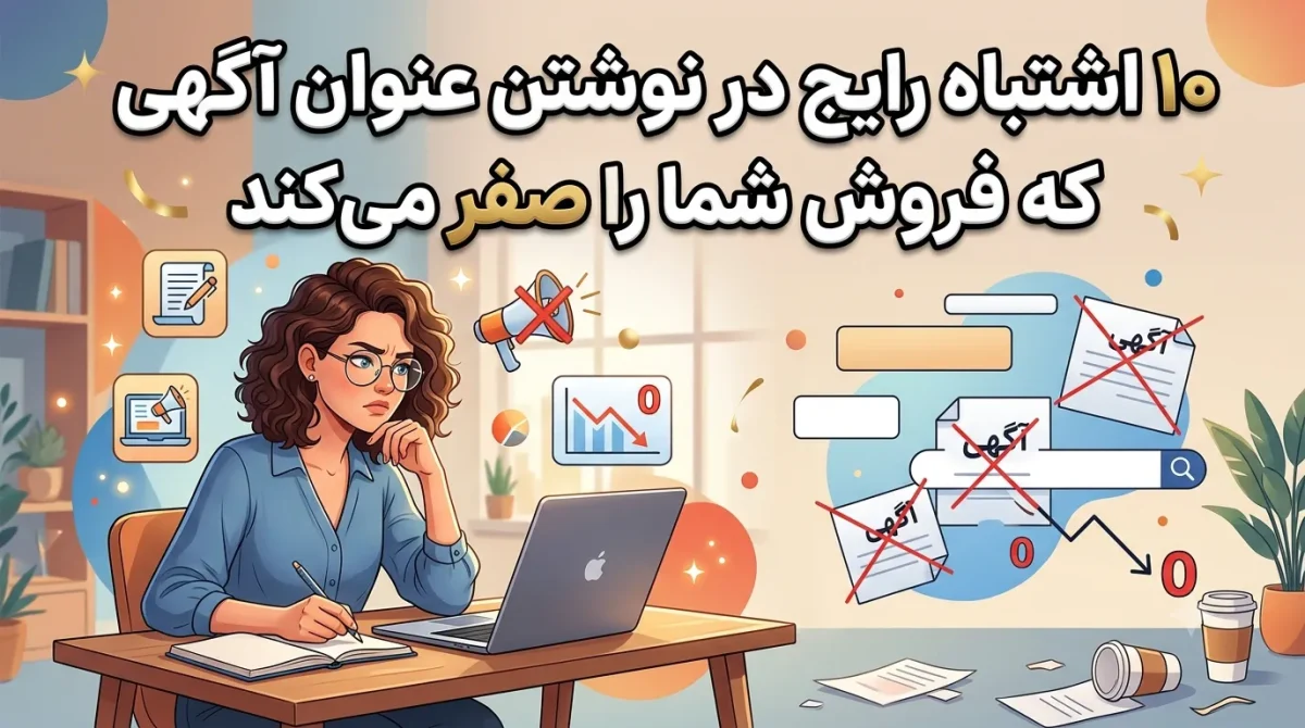 ۱۰ اشتباه رایج در نوشتن عنوان آگهی فروش