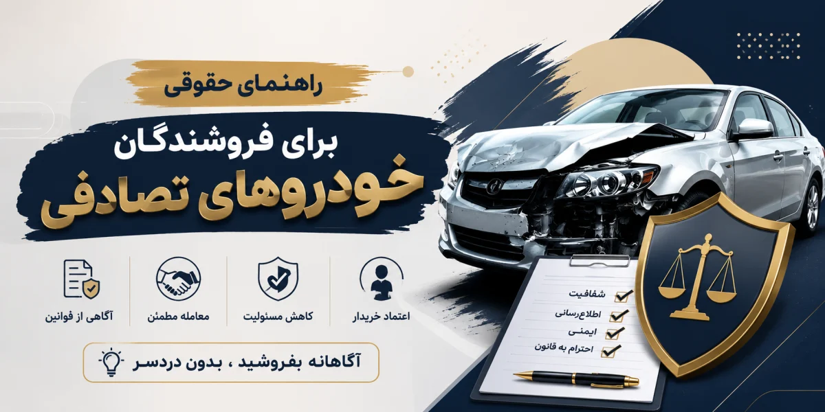 راهنمای حقوقی برای فروشندگان خودروهای تصادفی