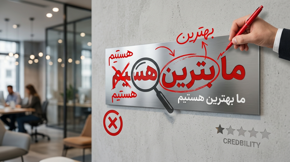 اشتباهات املایی و نگارشی در آگهی