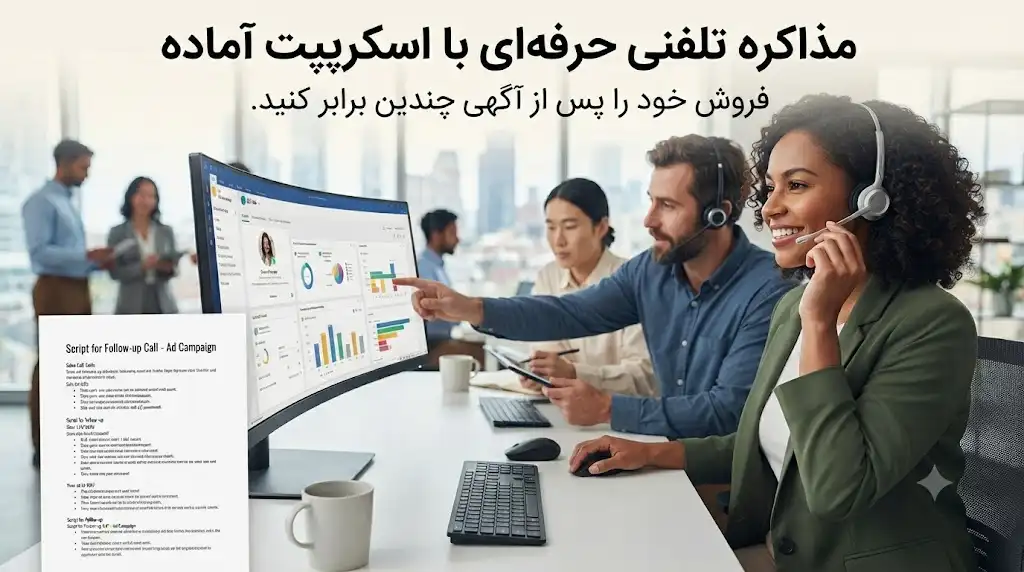 مذاکره تلفنی با مشتری پس از دیدن آگهی؛ اسکریپت آماده برای افزایش نرخ تبدیل فروش
