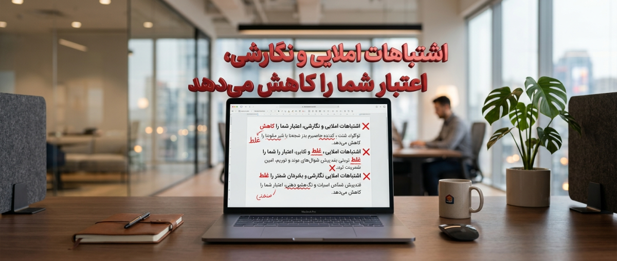 اشتباهات املایی و نگارشی در آگهی