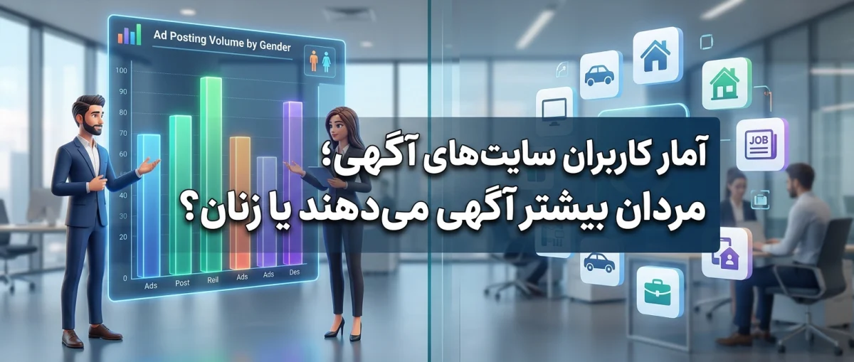 آمار کاربران سایتهای آگهی در 2026؛ مردان بیشتر آگهی میدهند یا زنان؟