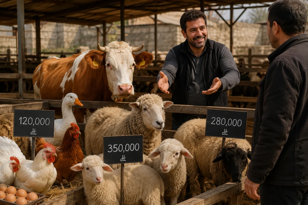 فروش دام و طیور
