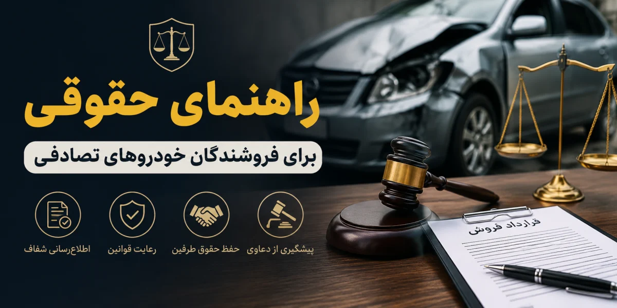 راهنمای حقوقی برای فروشندگان خودروهای تصادفی