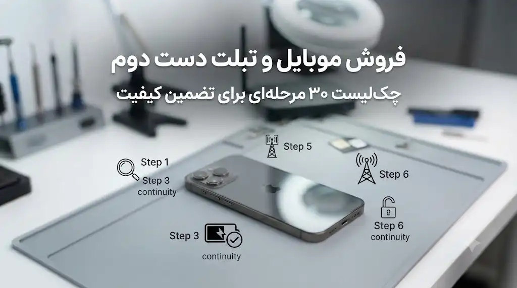 فروش موبایل و تبلت دست دوم؛ چک لیست۳۰ مرحله‌ای برای فروش مطمئن و بهترین قیمت