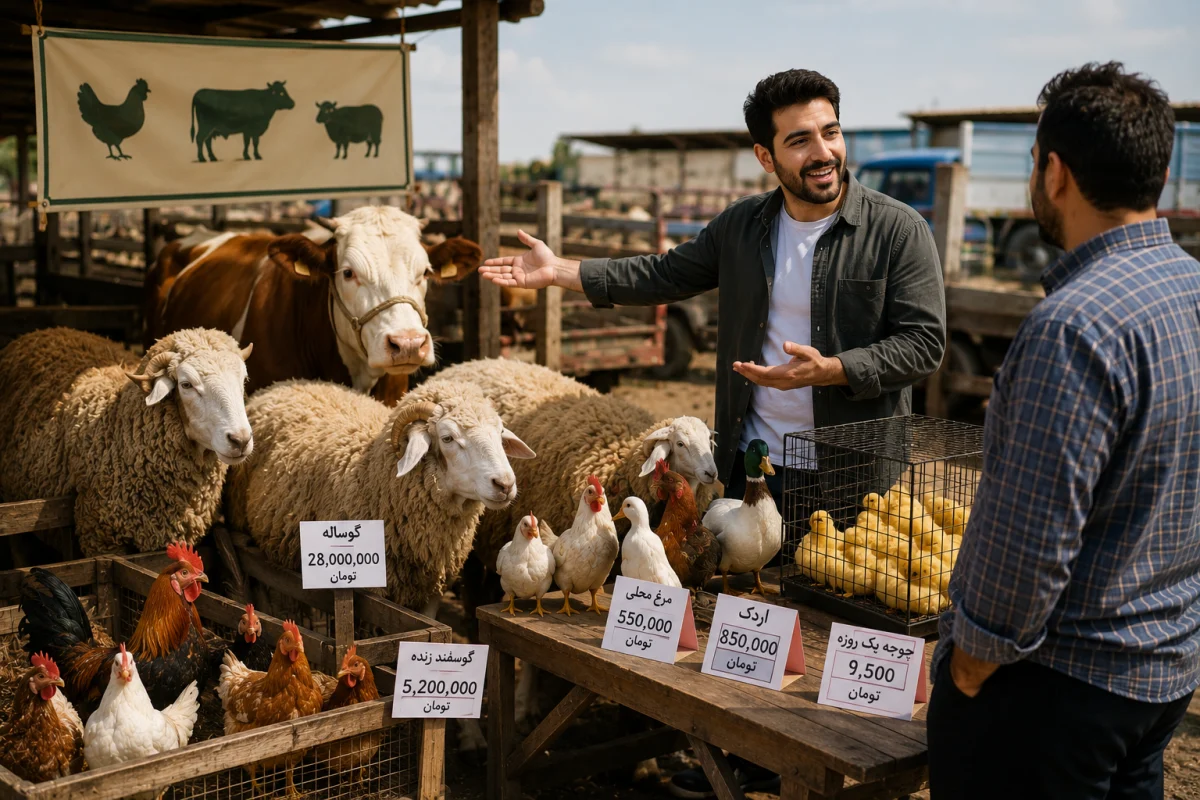 فروش دام و طیور