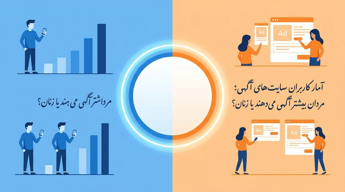 آمار کاربران سایتهای آگهی در 2026؛ مردان بیشتر آگهی میدهند یا زنان؟