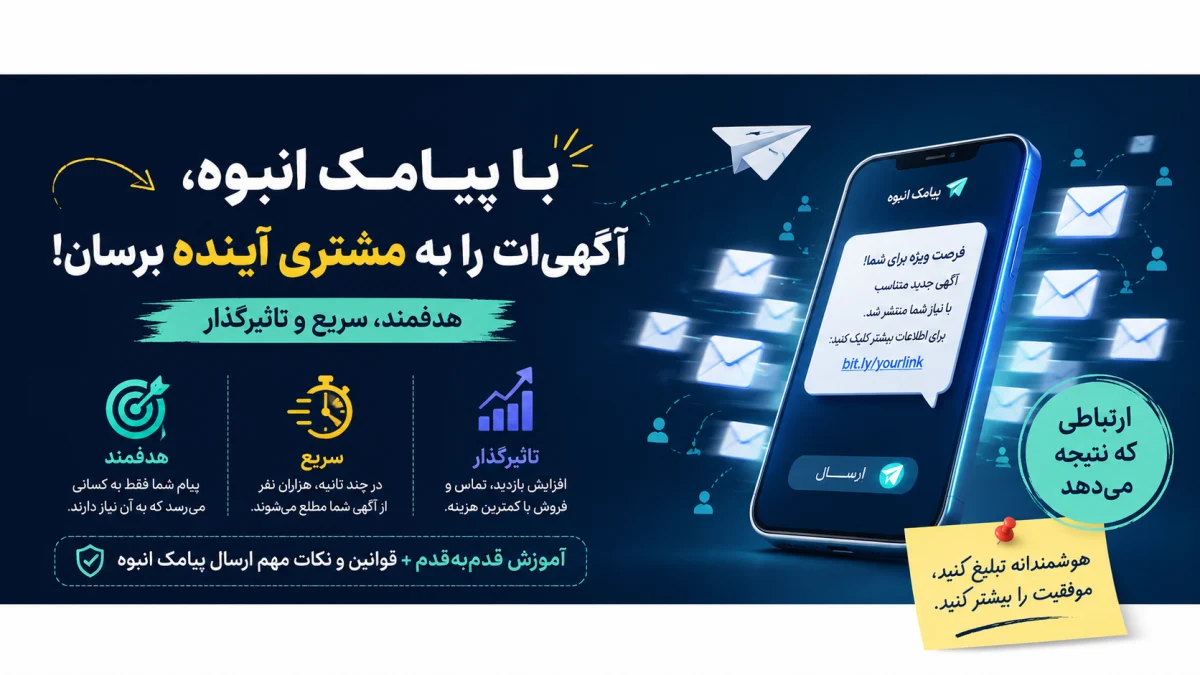 ارسال پیامک انبوه به خریداران