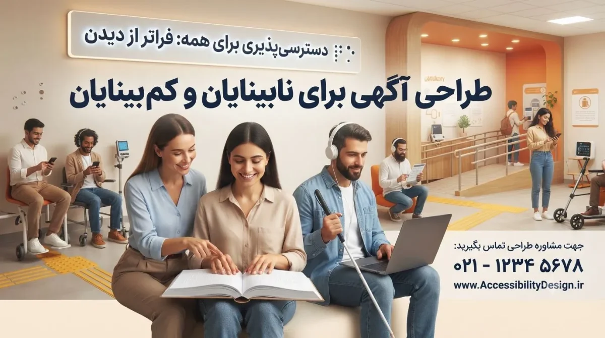 طراحی آگهی برای نابینایان و کمبینایان