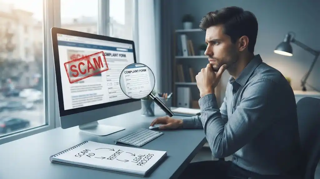 ثبت شکایت از آگهی کلاهبرداری و پیگیری قانونی