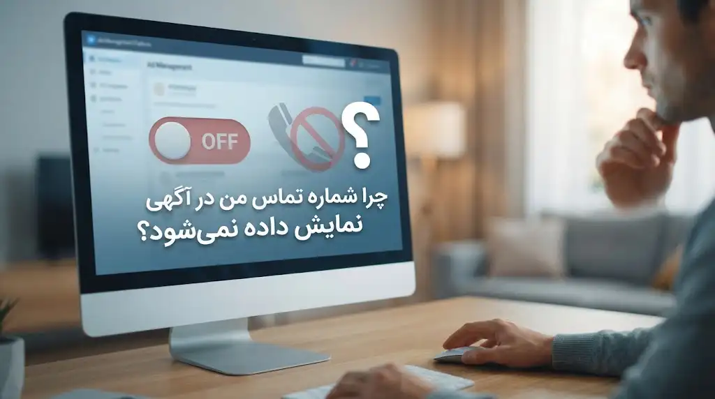 چرا شماره تماس من در آگهی نمایش داده نمی‌شود؟ راهنمای کامل رفع مشکل