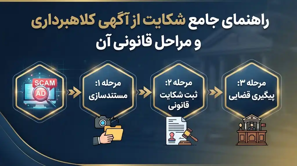 شکایت از آگهی کلاهبرداری؛ مراحل قانونی، مدارک و پیگیری