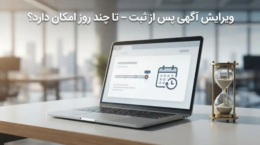 ویرایش آگهی پس از ثبت؛ تا چند روز امکان ویرایش آگهی وجود دارد؟