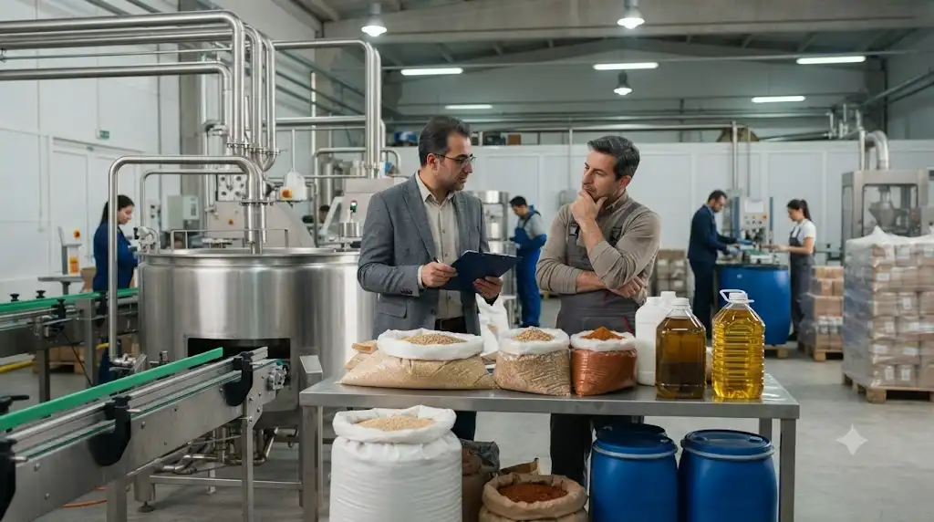 مذاکره فروش B2B مواد غذایی