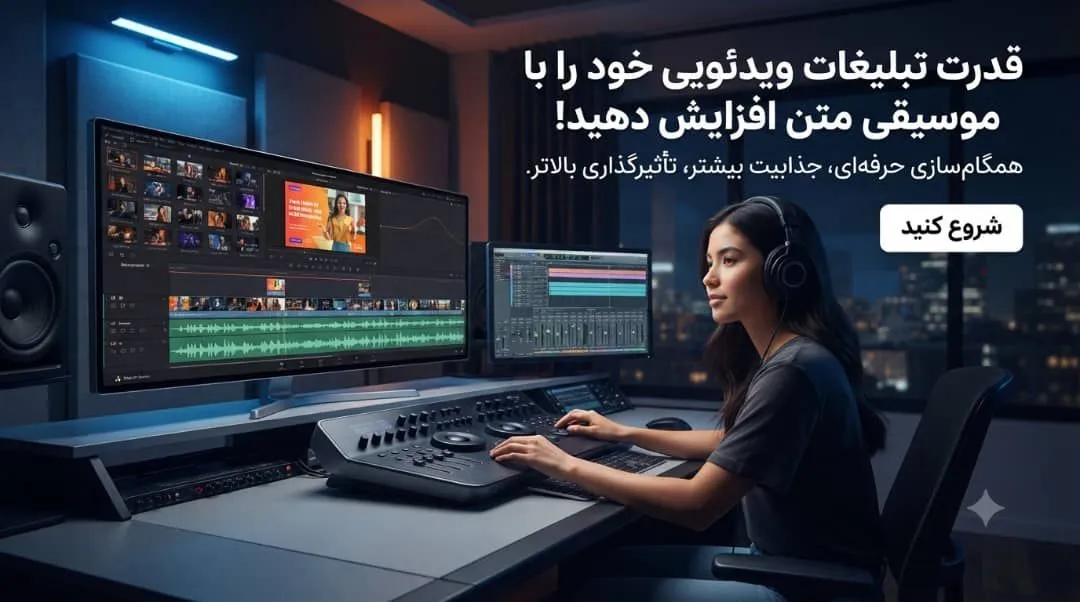 استفاده از موسیقی متن در آگهیهای ویدئویی