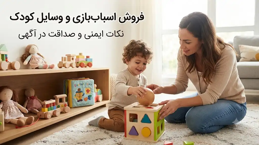 فروش اسباب‌بازی و وسایل کودک؛ نکات ایمنی، صداقت در آگهی و راهنمای خرید مطمئن