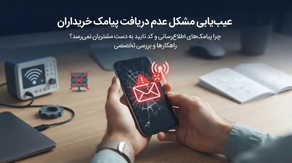 مشکل عدم دریافت پیامک خریداران؛ راهنمای عیب‌یابی و رفع مشکل